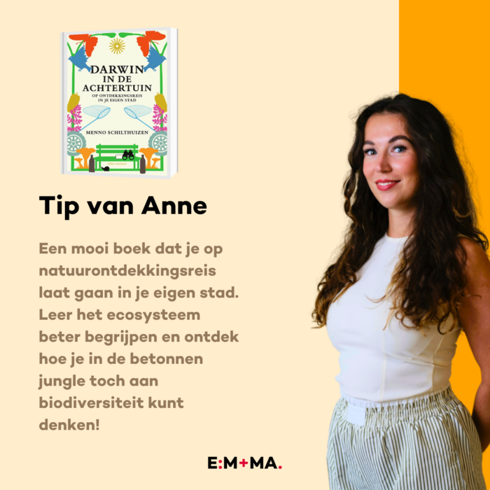 Cover van het boek Darwin in de achtertuin
