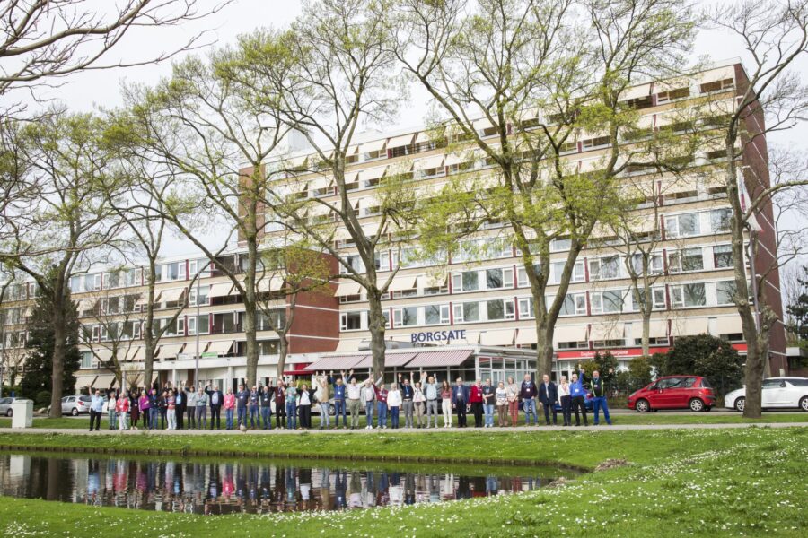 Deelnemers van het wijkberaad voor zorginstelling Borgsate